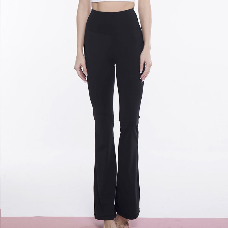 Export Same Style Spring & Fall Loose High Waist Yoga Bell-Bottom Pants Women's Workout Elastic Sports Outdoor Yoga Pants Outwear