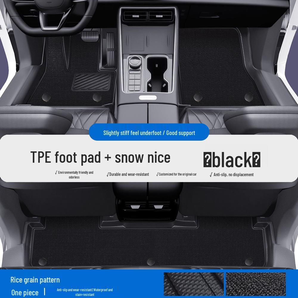 Compatible TPE Floor Mats with Door Sills for Chery Fengyun T10/T11/A8/A8L/A9/A9L - Full Coverage