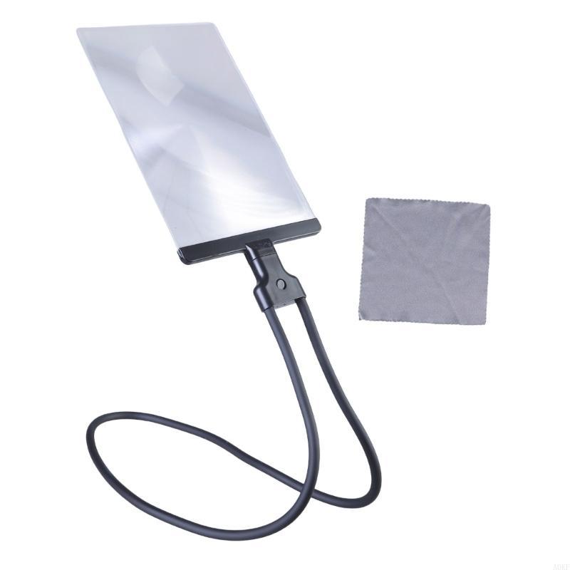 Lightweight Neck Wear Magnifier with Adjustable Gooseneck for Enhances Reading Repair Tasks Books Newspapers Fine Detail A0KF