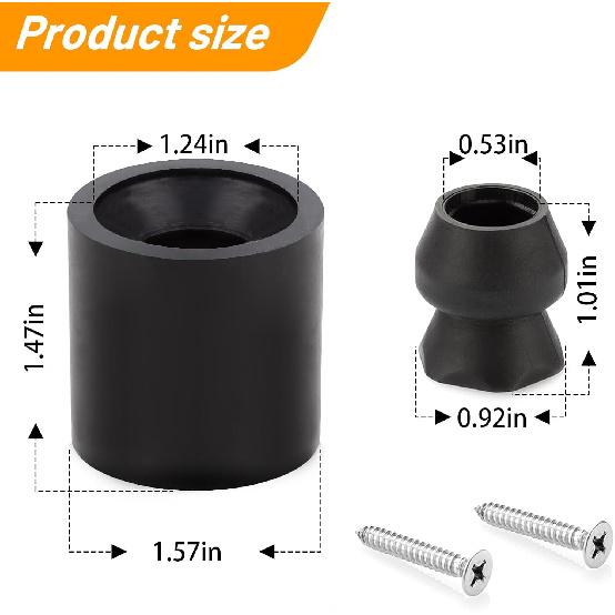 Horse Trailer Accessories And Parts Replacement For Trailer Door Holder Kit Horse Trailer Window Bumper Fits For Most RV Trailer, Set Of 4.