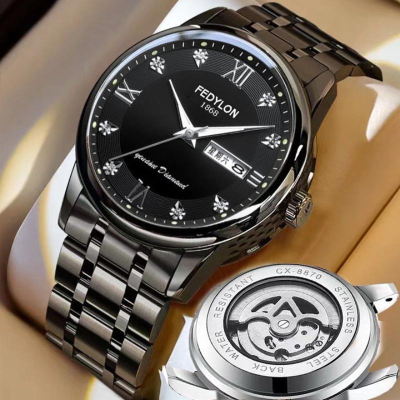 Fatilon's new watch Fully automatic non-mechanical watch Men's watch Waterproof luminous business light luxury watch Men's