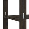 Storage Rack with 3 Shelves Black 80x38x90 cm Solid Pine Wood