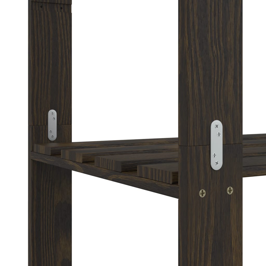 Storage Rack with 3 Shelves Black 80x38x90 cm Solid Pine Wood