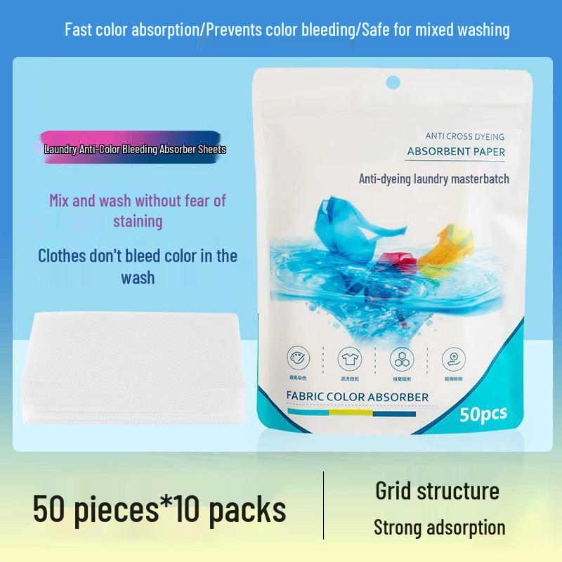 Color Absorbing Laundry Sheets: Prevent Color Bleeding & Staining In Mixed Loads