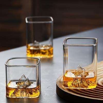 6,76oz Hochwertige Borosilikatglas Whiskeygläser 3D Bergdesign   Cocktails Scotch Bourbon Wodka Tequila Mehr für Wohnkultur