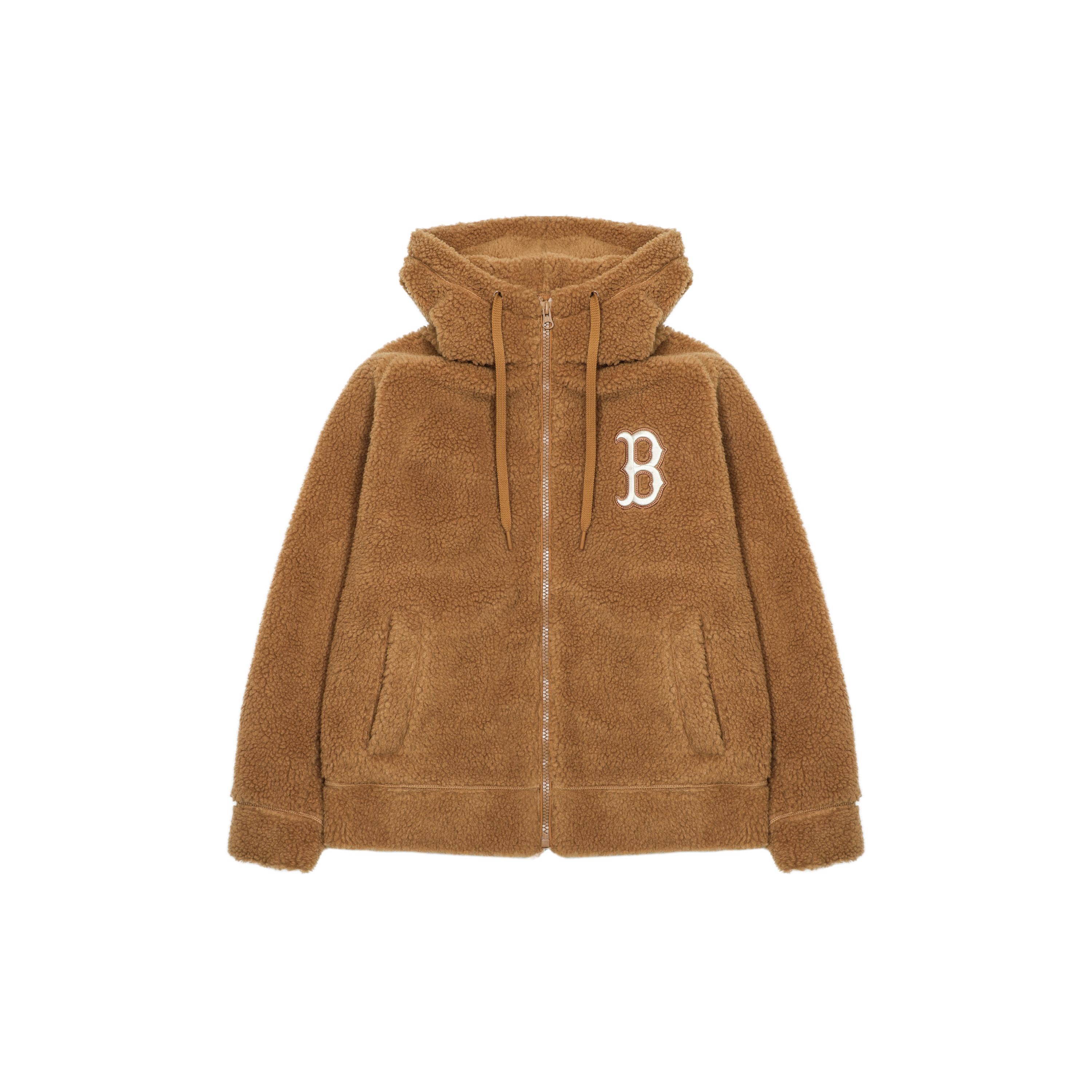 MLB Velvet Jackets Unisex Brown Hooded Moderate 3AFDB0226-43BGD S
