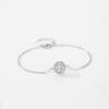 Moissanite 925 Sterling Silver Round Bracelet Fashion Affordable Luxury Full Diamond Bracelet Niche Design Wedding Gift