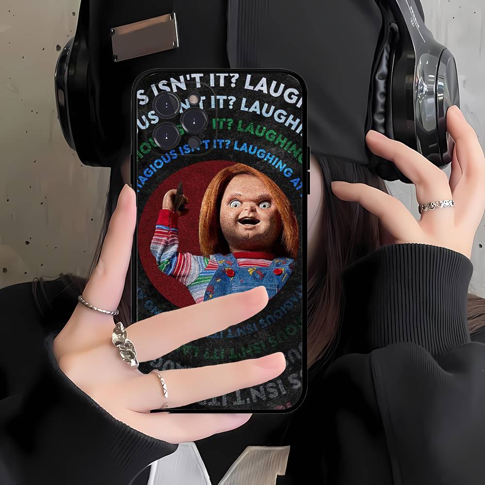 Chucky Doll Horror Movie Phone Case For iPhone 17 16 15 14 13 12 Mini 11 Pro Max Soft Silicone Cover