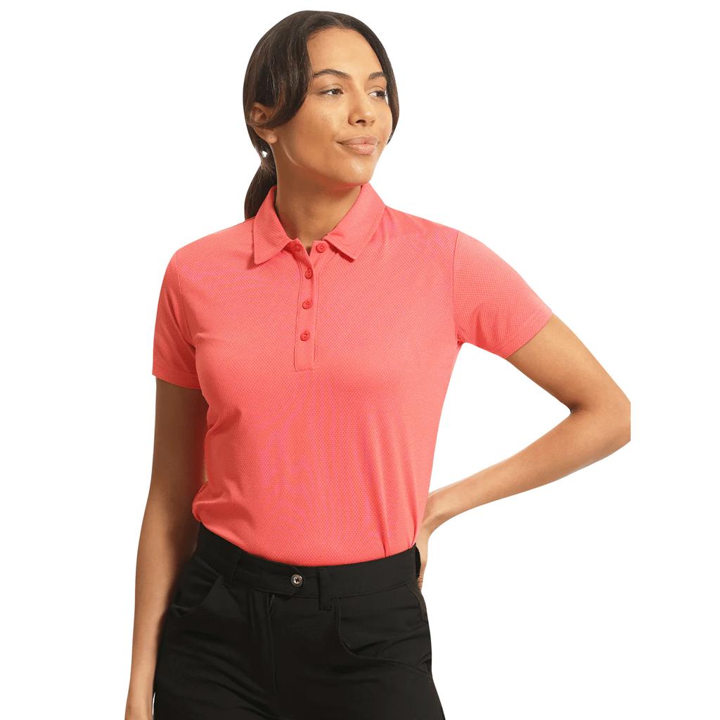 Island Green Womens/Ladies Honeycomb Jacquard Polo Shirt