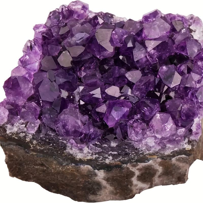 Brazilian Amethyst Cluster Ornament: Amethyst Block & Cave Specimen for Purification and Demagnetization.