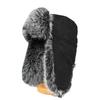 Long-haired Fleece Cap for Men and Women, Winter Fleece Thickened Warm Locomotive Hat, Suede Fleece Ear Cap