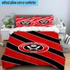 3PCS Global Football Club Sheff Bedding Set,Including 1pc Duvet Cover And 2pcs Pillowcases Perfect for Bedroom, Dormitory, Fan Christmas gift