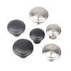 304 Stainless Steel Black Round Single Hole Drawer Handle