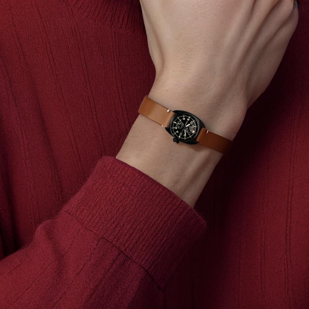 CITIZEN Ecology Drive Collection Light Powered Quartz Movement Genuine Leather Strap Watch CA7045-14E