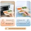 ZISIZ Disposable 4-Compartment Meal Box