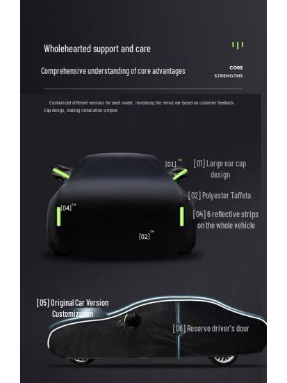 Toyota RAV4, Highlander, Corolla, Frontlander, Wildlander Wasserdichte Autoabdeckung mit Wärmeisolierung