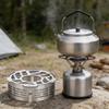 Pare-vent pour réchaud de camping portable en acier inoxydable pour la cuisine en plein air Protection contre le vent Petite taille