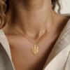 Kingdom Hearts Goldfarbe Königliche Krone Tryzub Ukraine Anhänger Mode Edelstahl Kette Halskette für Damen Herren Schmuck Geschenk