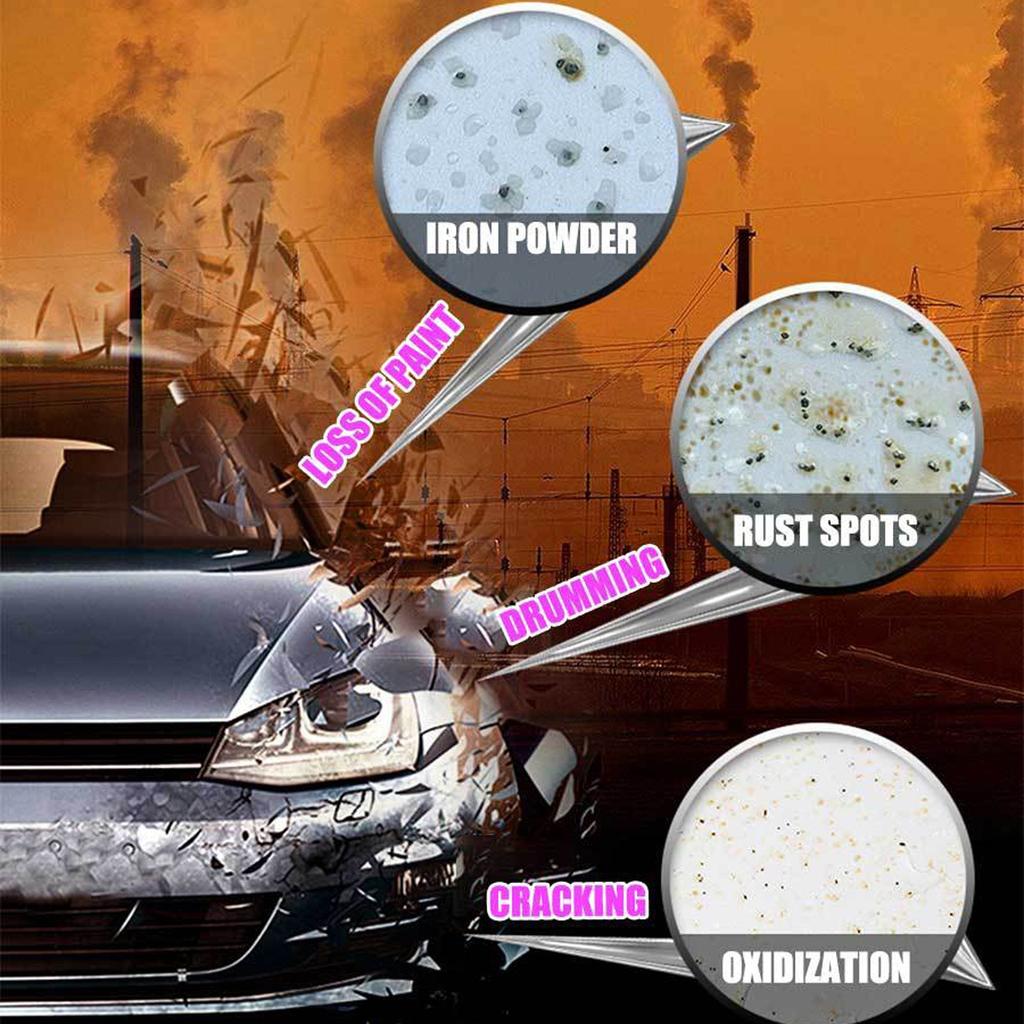 Car Iron Powder Remover Wheel Paint Cleaner Body Removal Strong Decontamination Cleaner 100ml