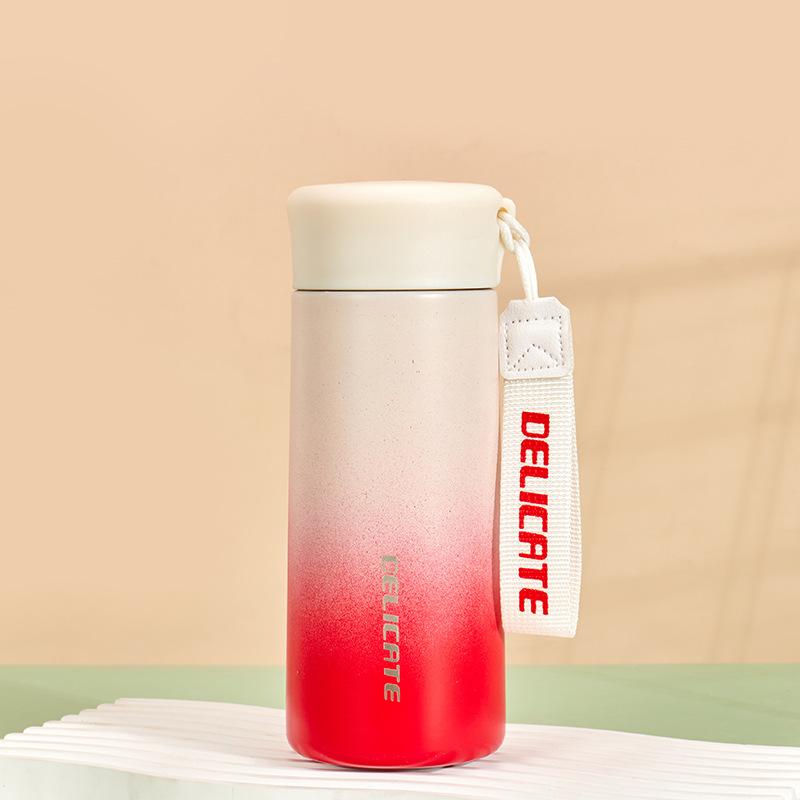 

High Appearance Quality 316 Stainless Steel Mini Insulated Cup Simple Water Cup Outdoor Portable with Handle and Pocket Cup 360ML