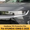 For HYUNDAI IONIQ 5 2025 Car Exterior Headlight Anti-scratch Front Lamp Transparent TPU Protective Film Accessories