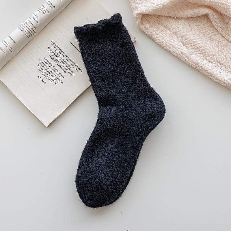 Winter Coral Fleece Australian Fleece Socks, Thickened Fleece, Warm Home Long Calf Socks, Floor Socks, Sleep Towel Socks