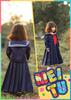 Sailor Uniform Halloween Long Long Sukeban Plus Cute Navy Costume Cultural Performances Kids' Costume, Sleeves, Sleeves, Style, Size, Blue, Kids'