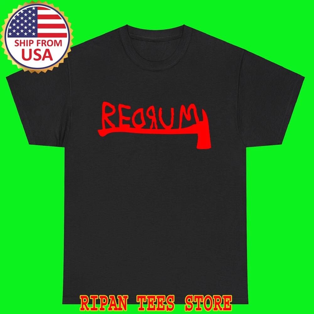 Сияние Redrum Убийство Мужская Черная Футболка Топ Унисекс 2XL