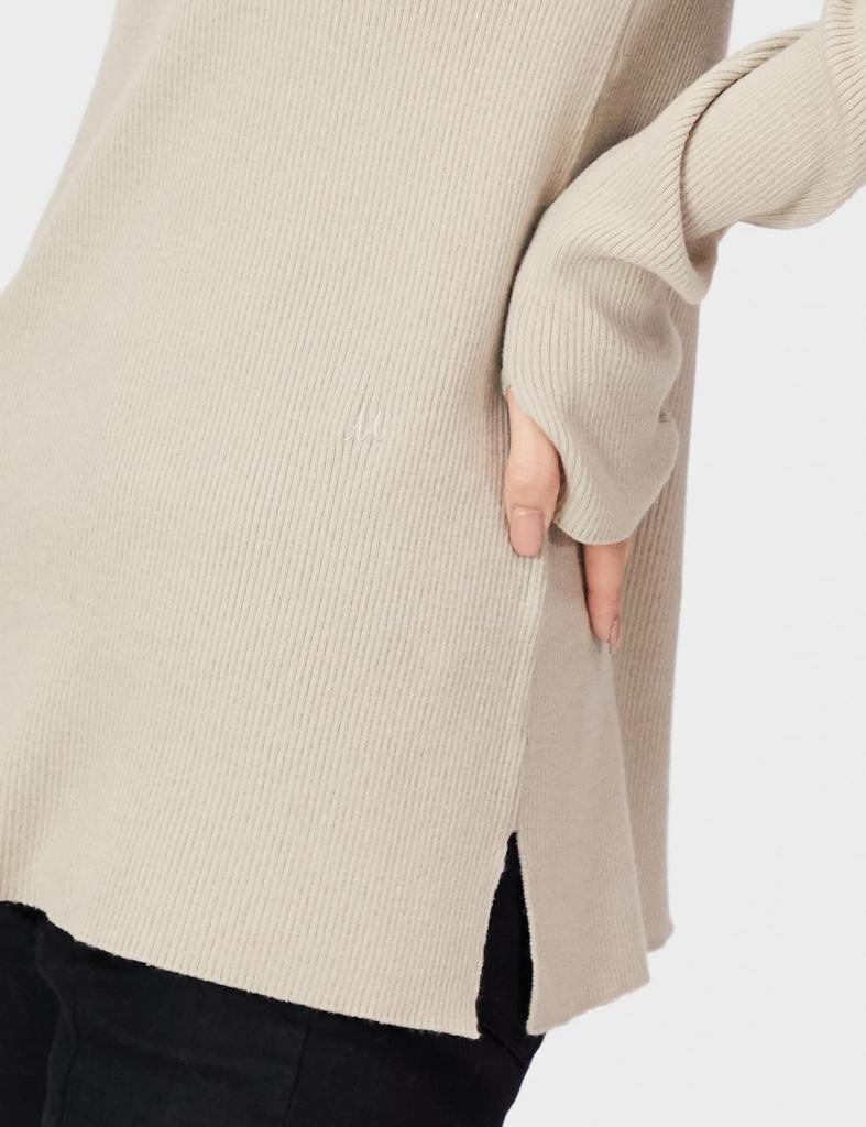 Mira Owen Turtleneck Rib Knit 09WNT214105 IVR 1 Women's