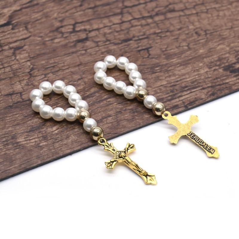 Set of 10 Adjustable Charm Bracelet Elastic Bracelet Cross Pendant Bracelet Wrist Jewelry Gift for Fashion Enthusiasts