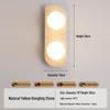 Wabi-Sabi Style Japanese Walnut Wall Lamp for Living Room, Bedroom, Hotel Entrance, or Corridor.