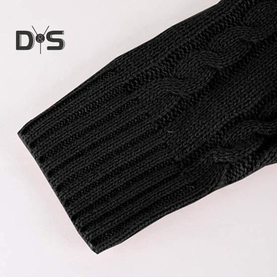 Осінь-зима Чоловічий светр Двобортний ґудзики з лацканами з довгими рукавами Крученої текстури Однотонне товсте еластичне в’язане пальто