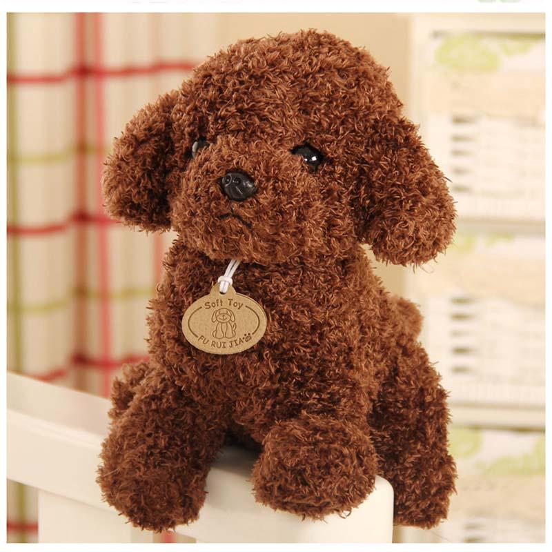 18/25 cm Simulation Dog Poodle Plush Toys Cute Animal Suffed Doll Christmas Gift
