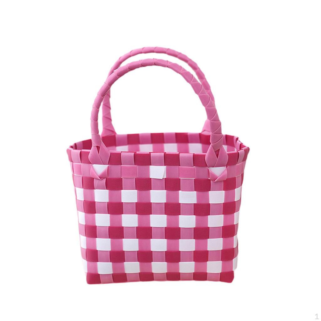 Breathable Woven Summer Handbag, Ideal for Beach, Picnics, Shopping, Vacation Or Travel