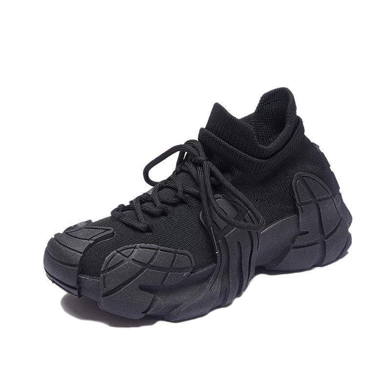 Socks and Shoes New Women's Casual Shoes Platform Women's Shoes Summer Breathable Octopus Flying Woven Sports Shoes Large Size