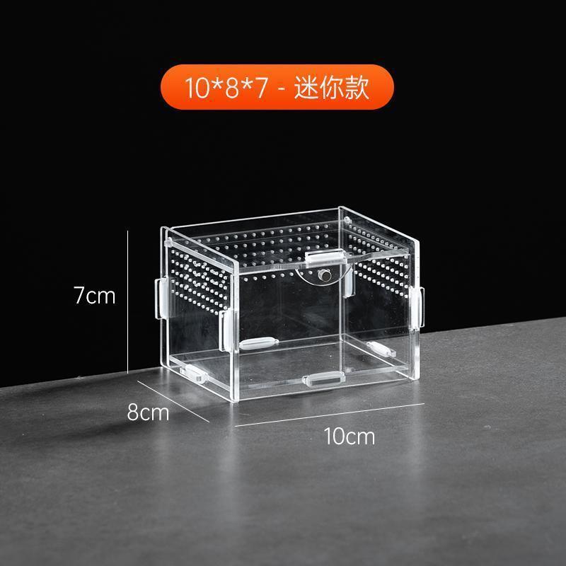 

Reptile Terrarium Breeding Box Insect Supplies Boxes Reptile Product Hermit Crab Feeding Assembled Acrylic Transparent Box