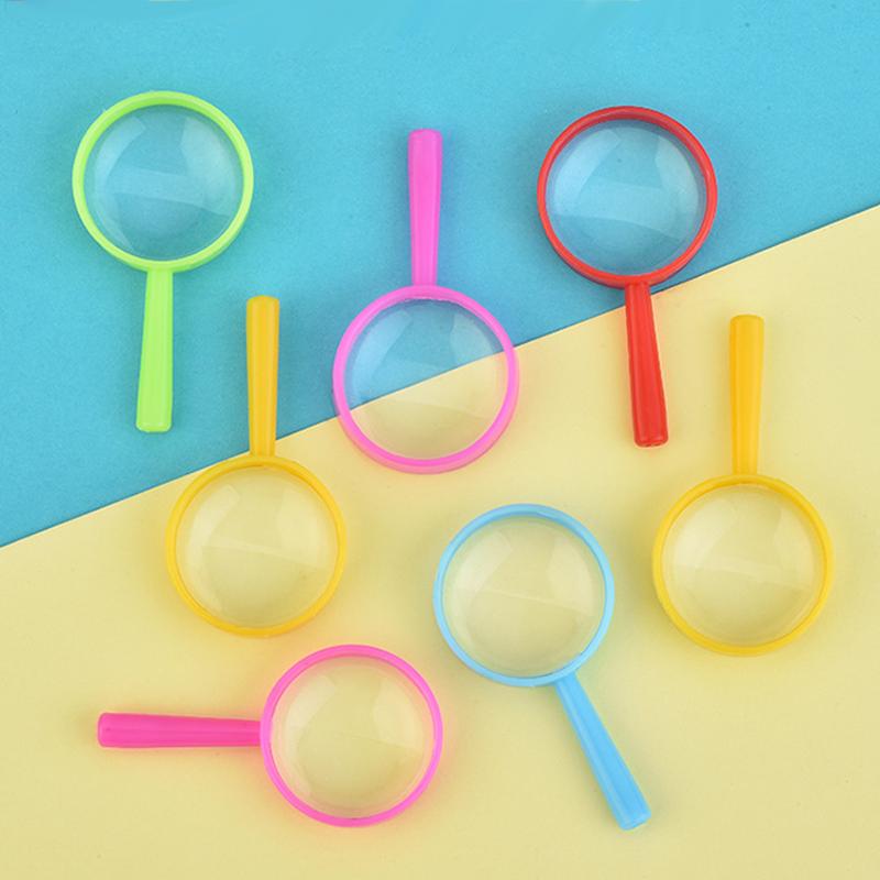 10/20/50pcs Mini Magnifying Glass Handheld Portable School Outdoor Use Scientific Supplies Students Observation Tools TMZ