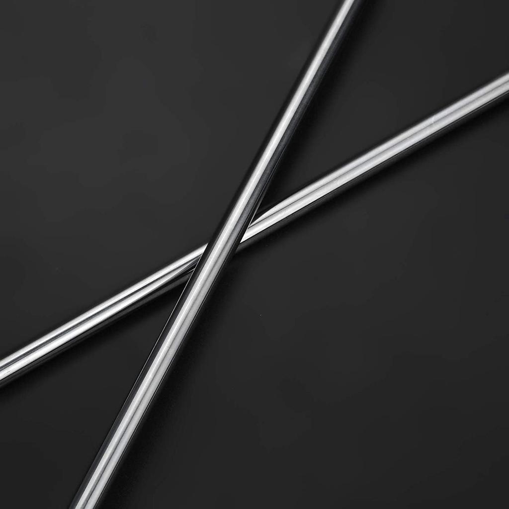 2PCS 8mm X 300mm Linear Motion Rod Shaft Guide with 4 PCS SCS8UU Ball Bearings & 4 PCS SK8 Aluminum Rail Support, Linear Motion Rod Guide Set for CNC