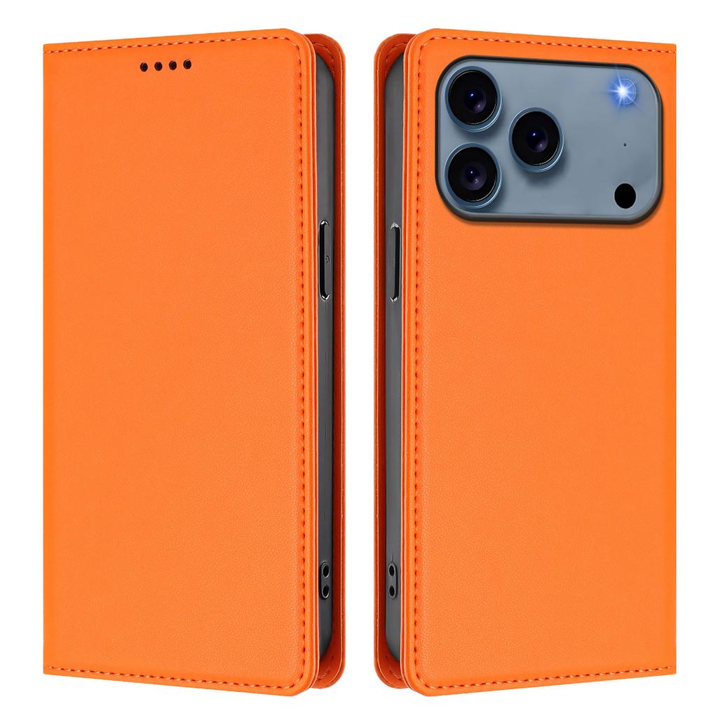 For iPhone 17 Pro Max Leather Wallet Case Magnetic Closure RFID Blocking Phone Cover