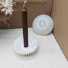 Striped Dish Silicone Candle Holder Mold Resin Tray Mold For Epoxy Resin Candlestick Tealight Holder Home Decoration