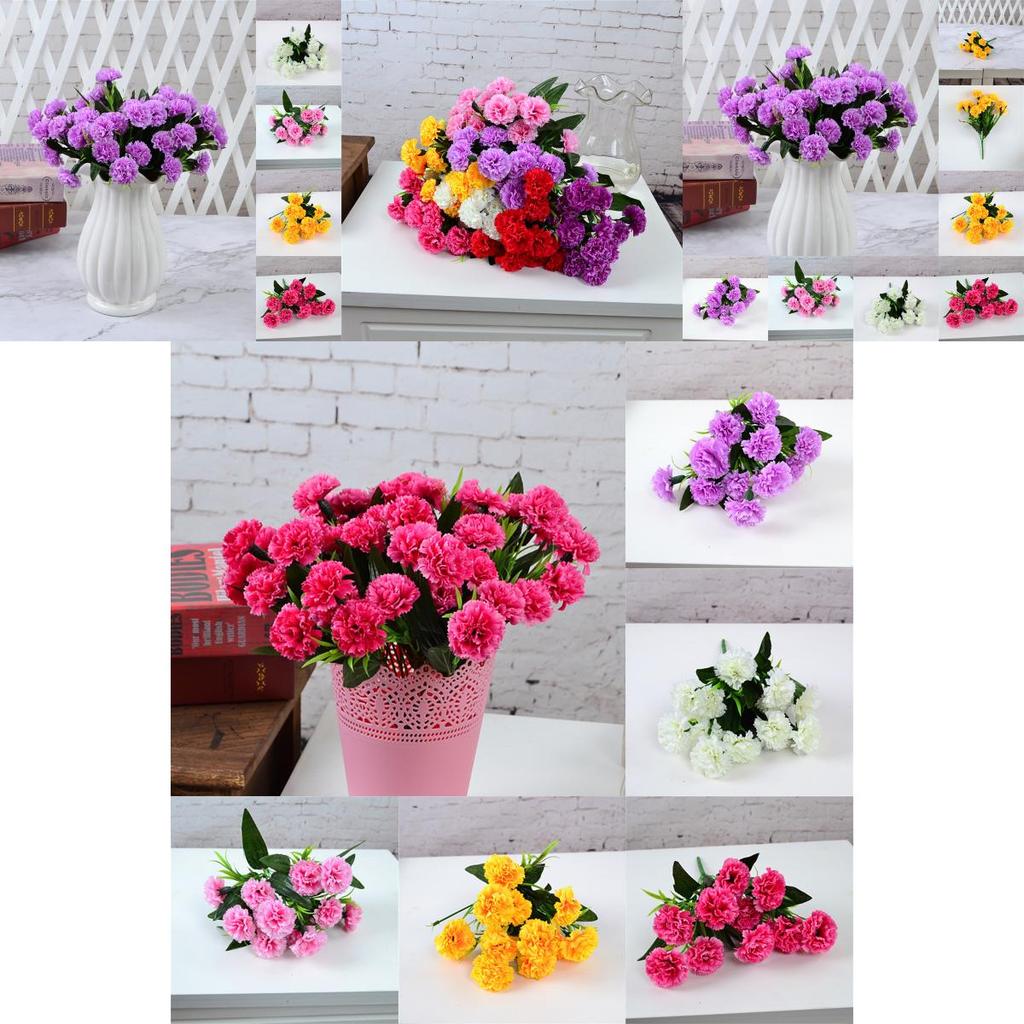 Lifelike Artificial Carnation Silk Flowers Perfect For Wedding Decorations