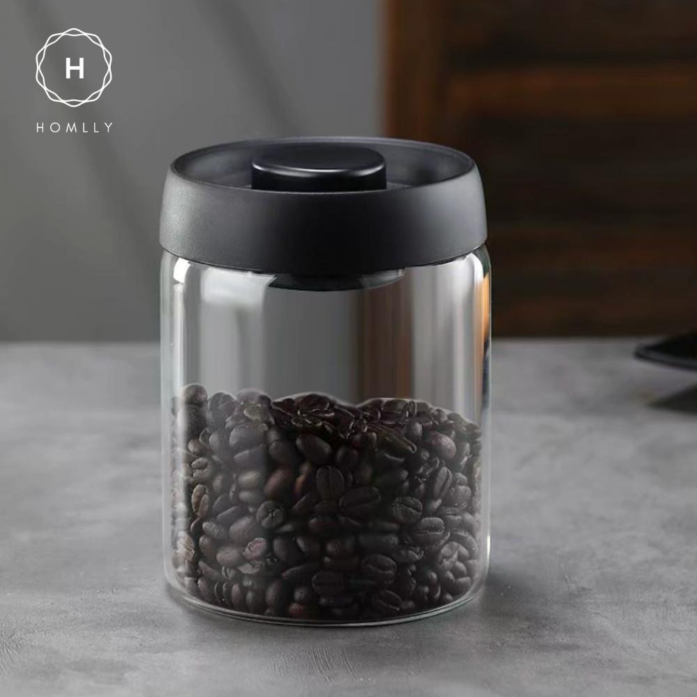 HOMLLY Luft Food Storage Glass Canister Container with Airtight Lid (X3PCS)