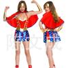Superman with cape, Halloween dance queen dress, fluffy princess dress night bar DS dress