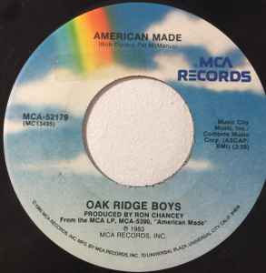 

7inch Record OAK RIDGE BOYS - American Made MCA52179 MCA Records 1983 US Folk Used
