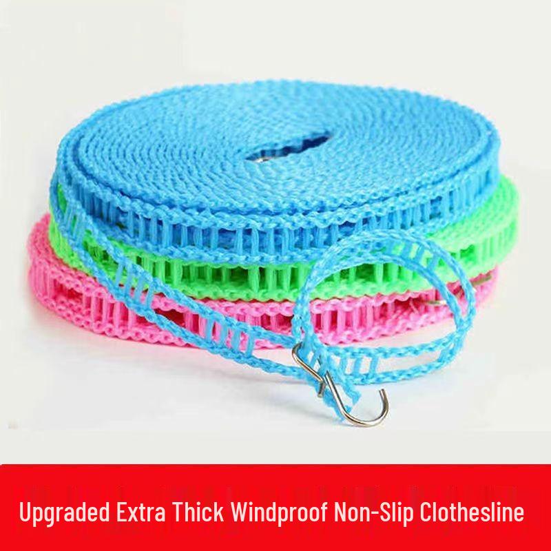 JINGRUIXIANG 5M Thickened Drill-Free Anti-Slip Clothesline