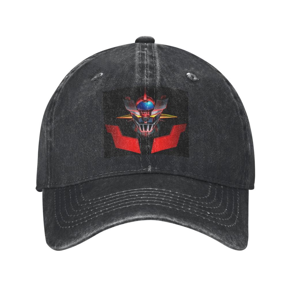 Nordic Mazinger Z Anime UFO Robot Sofa Grendizer Goldorak Washed Denim Cap Baseball Caps Adjustable Hat Summer Baseball Hats