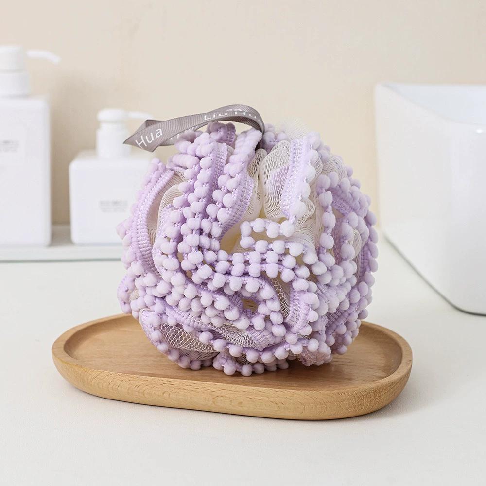 Large Mesh Bath Sponge Loofah Ball Rich Foam Body Scrubber Shower Puff Exfoliating Body Wash Ball Bathroom Cleaning Accessory