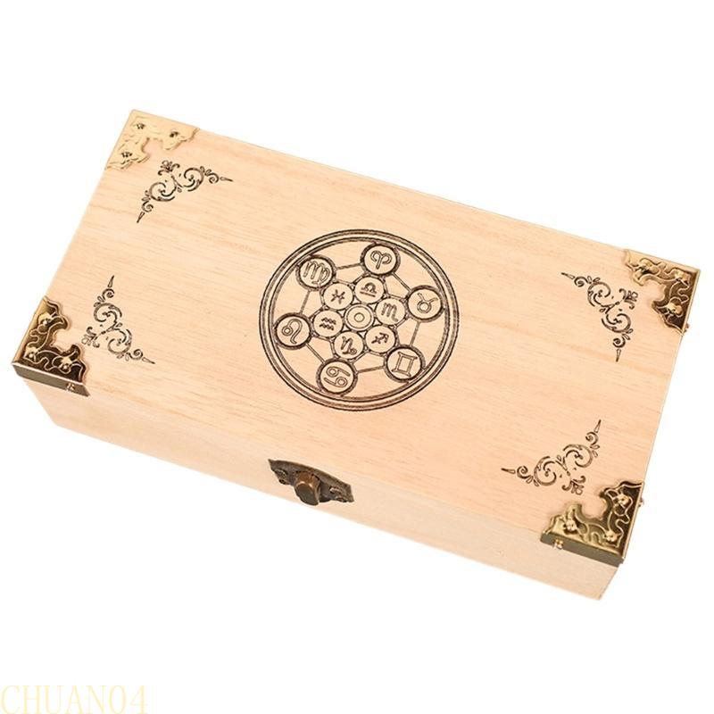 A1A2 Handmade Wood Playing Card Holder Boxes Storage Playing Card Travel Tarot Game Cards Case Decorative Poker Card Boxes