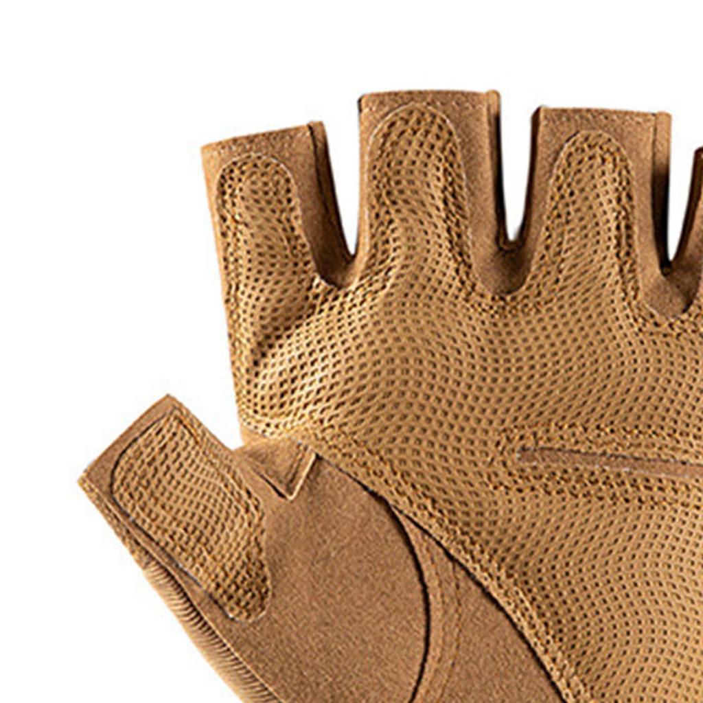 Cycling Gloves Half Finger Anti Slip Silicone Breathable Hook and Loop Mountain Biking Gloves for Outdoor Protection