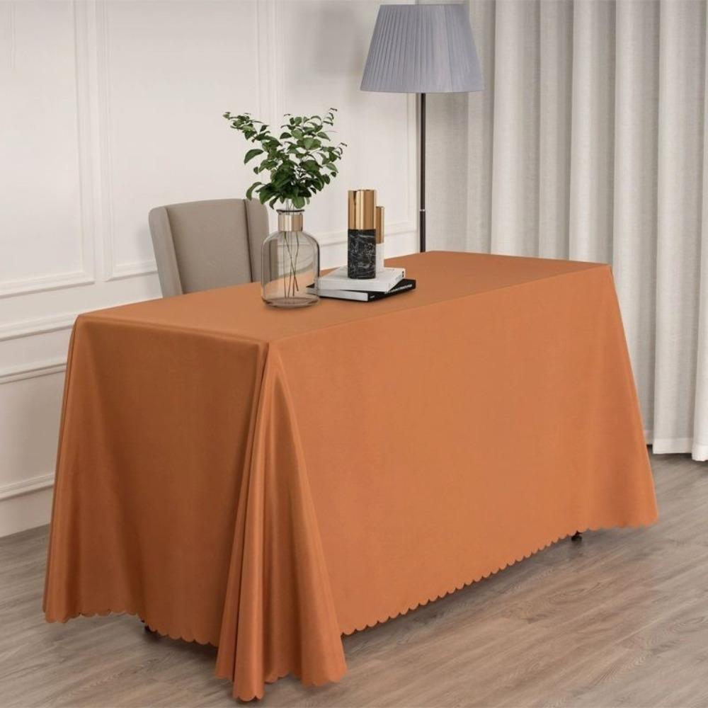 Rectangle Table Cloth Cover Solid Color Table Cover Hot Tablecloth  Home Banquet Wedding